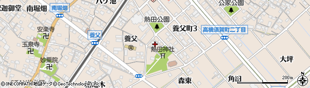 愛知県東海市養父町（宮山）周辺の地図
