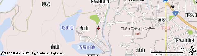 京都府亀岡市下矢田町（五反田）周辺の地図