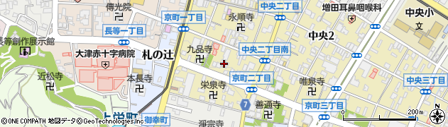 滋賀県大津市京町1丁目周辺の地図