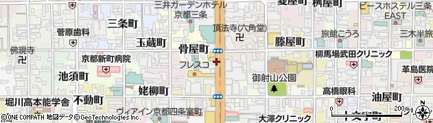 京都府京都市中京区七観音町周辺の地図