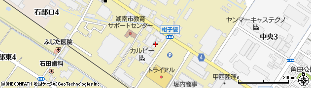 滋賀県湖南市柑子袋527周辺の地図