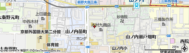 京都府京都市右京区山ノ内西裏町周辺の地図