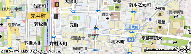 京都府京都市東山区三吉町周辺の地図