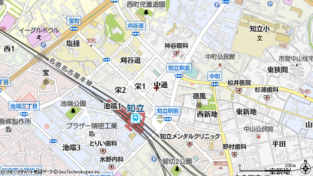 〒472-0038 愛知県知立市本町の地図