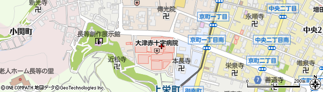 大津赤十字病院周辺の地図