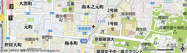 ギオン福住社員寮周辺の地図