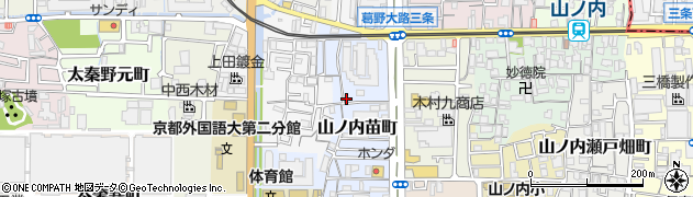 京都府京都市右京区山ノ内苗町15周辺の地図