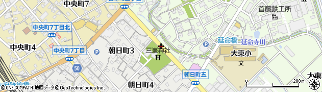 熱田神社東周辺の地図
