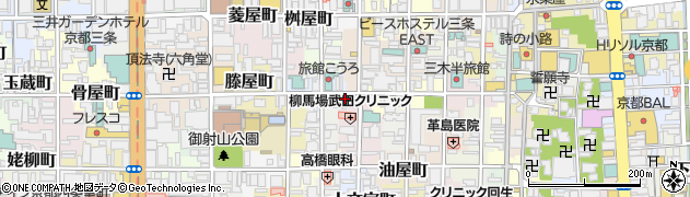 京都府京都市中京区堀之上町107周辺の地図