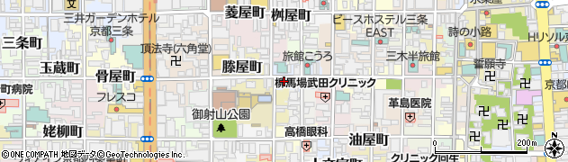 京都府京都市中京区堀之上町128周辺の地図