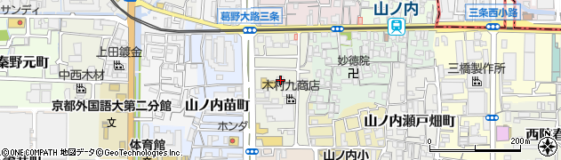 京都府京都市右京区山ノ内西裏町12周辺の地図