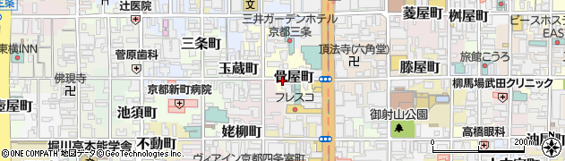 京都府京都市中京区骨屋町周辺の地図