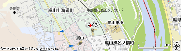京都府京都市西京区嵐山東海道町34周辺の地図