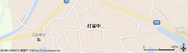 岡山県久米郡美咲町打穴中周辺の地図