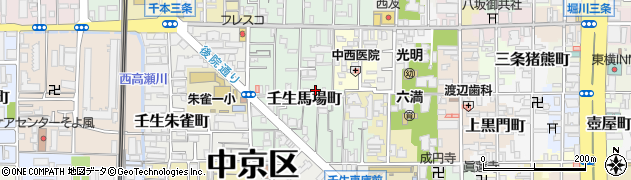 京都整体周辺の地図