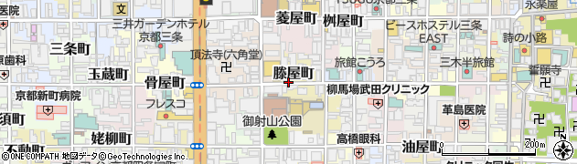 京都府京都市中京区滕屋町周辺の地図