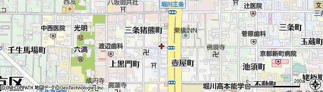 京都府京都市中京区下八文字町717周辺の地図