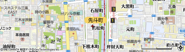 セント ジェームス クラブ SENT JAMES CLUB 先斗町店周辺の地図