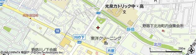 滋賀県草津市野路町周辺の地図