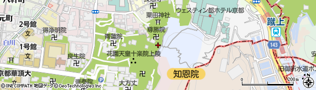 京都府京都市東山区粟田口粟田山北町周辺の地図