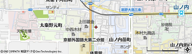 京都府京都市右京区山ノ内荒木町周辺の地図