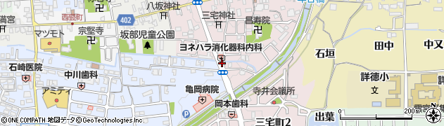 京都府亀岡市三宅町稲荷垣内周辺の地図