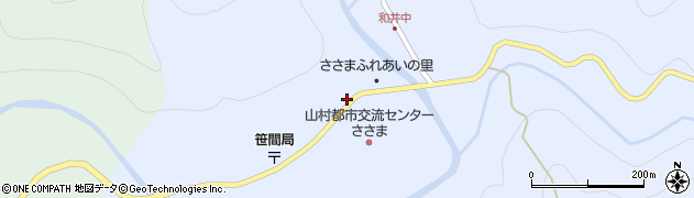 静岡県島田市川根町笹間上373周辺の地図