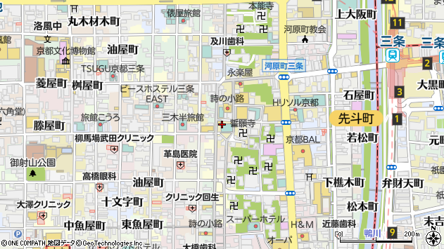 〒604-8035 京都府京都市中京区桜之町の地図