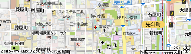 京都府京都市中京区桜之町周辺の地図
