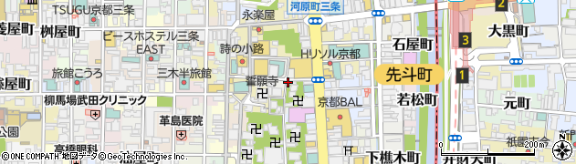 京都府京都市中京区松ケ枝町周辺の地図