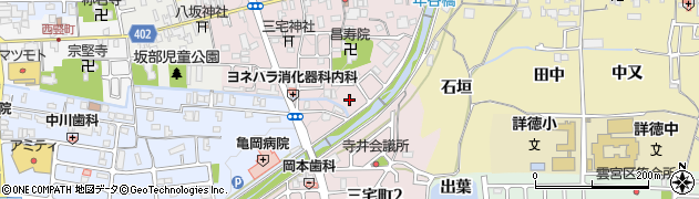 京都府亀岡市三宅町（亀ケ渕）周辺の地図