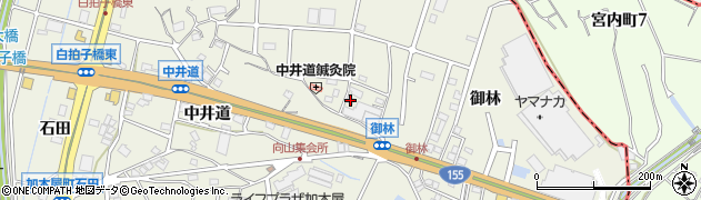 愛知県東海市加木屋町御林45周辺の地図
