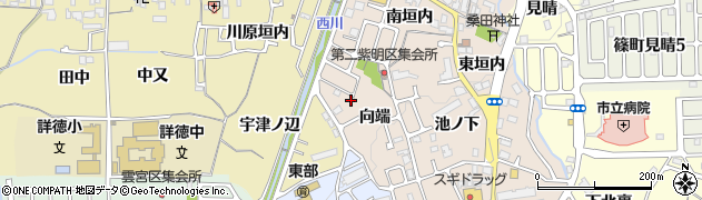 京都府亀岡市篠町馬堀向端周辺の地図