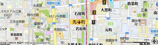 京都府京都市中京区橋下町周辺の地図