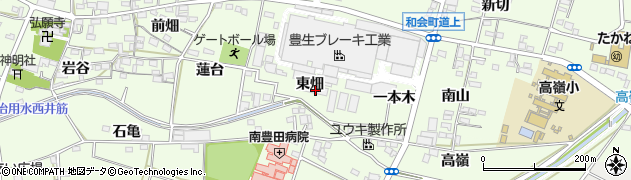 愛知県豊田市和会町（東畑）周辺の地図