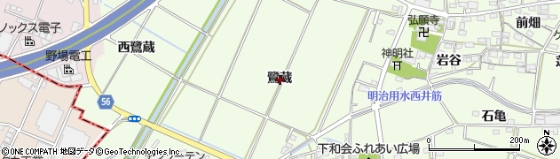 愛知県豊田市和会町（鷺蔵）周辺の地図