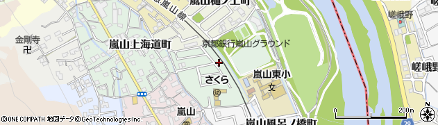 京都府京都市西京区嵐山東海道町4-33周辺の地図