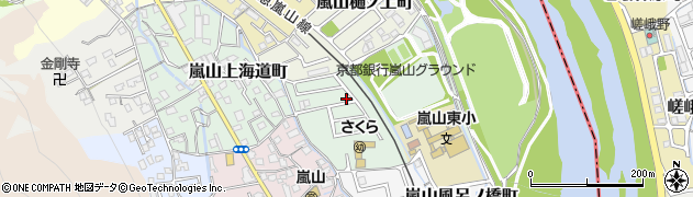 京都府京都市西京区嵐山東海道町4-6周辺の地図