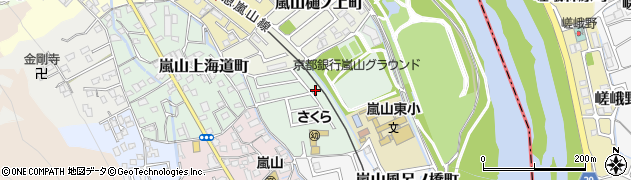 京都府京都市西京区嵐山東海道町4-14周辺の地図