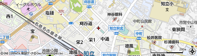 三十三銀行知立支店周辺の地図