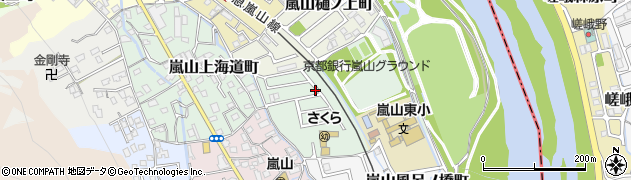 京都府京都市西京区嵐山東海道町4-3周辺の地図
