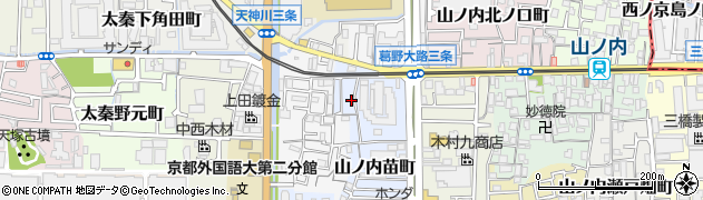 京都府京都市右京区山ノ内苗町7-8周辺の地図