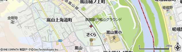 京都府京都市西京区嵐山東海道町4-15周辺の地図