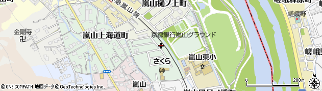 京都府京都市西京区嵐山東海道町4-16周辺の地図