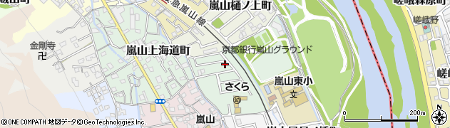 京都府京都市西京区嵐山東海道町4-10周辺の地図
