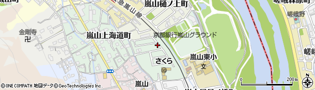 京都府京都市西京区嵐山東海道町4-12周辺の地図