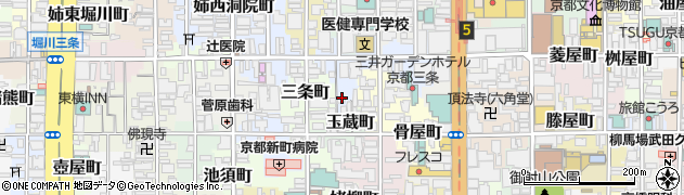 京都府京都市中京区了頓図子町周辺の地図