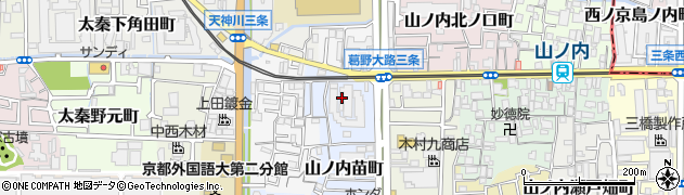京都府京都市右京区山ノ内苗町8周辺の地図