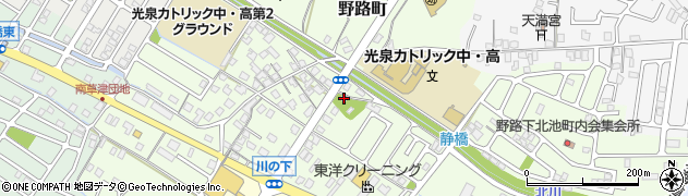 滋賀県草津市野路町412周辺の地図