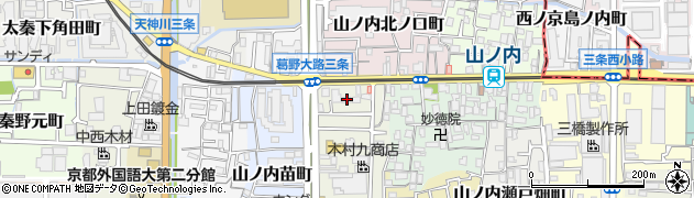 京都府京都市右京区山ノ内西裏町15周辺の地図